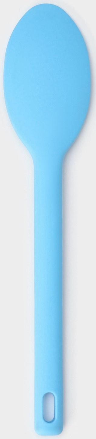 Ложка гарнирная Доляна «Люкс», 30×6×1 см, цвет голубой