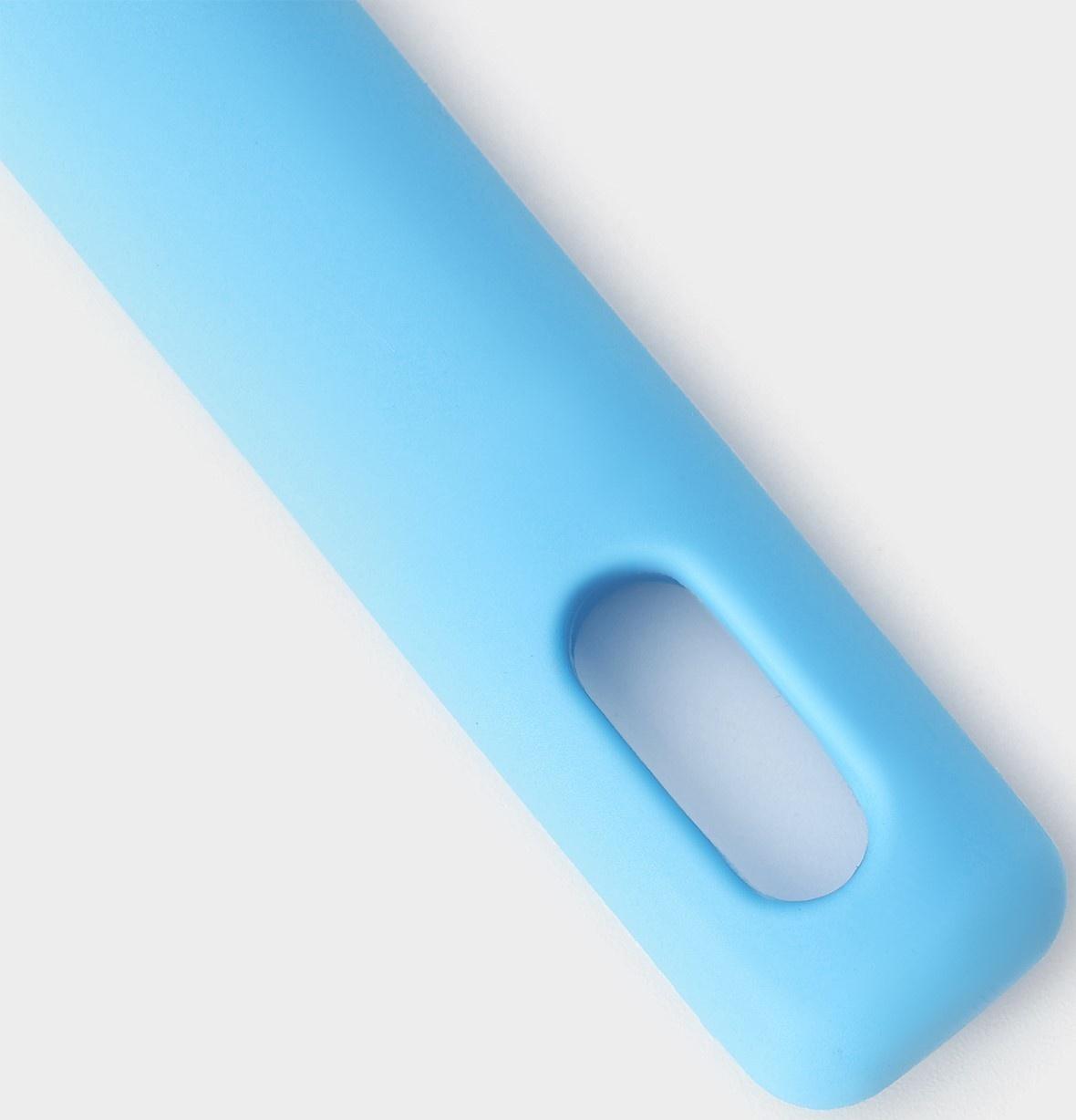 Ложка гарнирная Доляна «Люкс», 30×6×1 см, цвет голубой