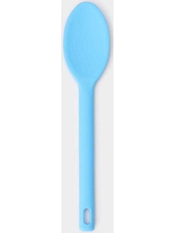 Ложка гарнирная Доляна «Люкс», 30×6×1 см, цвет голубой