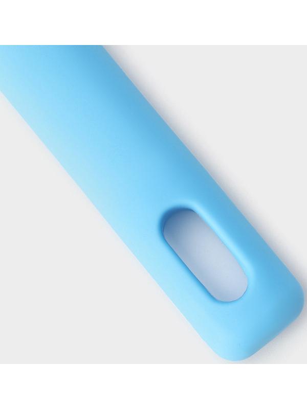 Ложка гарнирная Доляна «Люкс», 30×6×1 см, цвет голубой