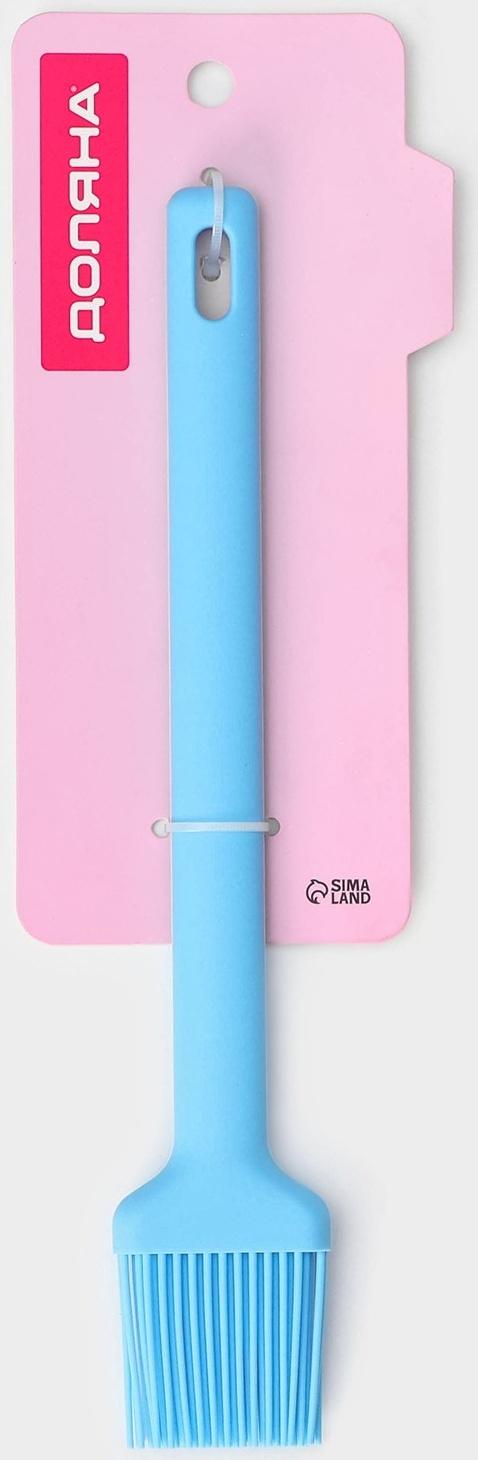 Кисть Доляна «Люкс», 27×4,6×1 см, цвет голубой