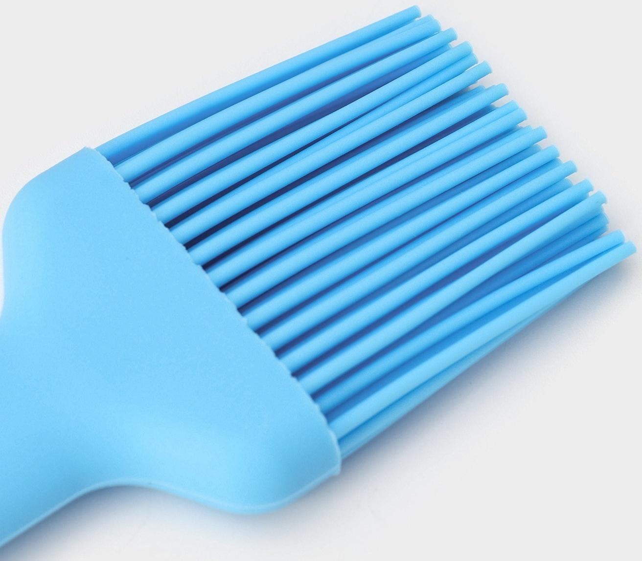 Кисть Доляна «Люкс», 27×4,6×1 см, цвет голубой