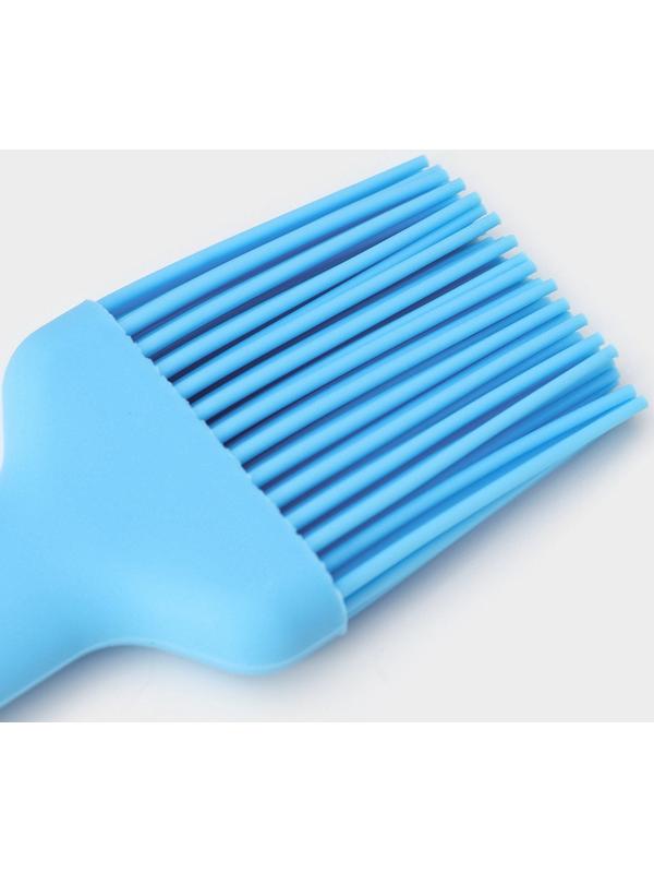 Кисть Доляна «Люкс», 27×4,6×1 см, цвет голубой