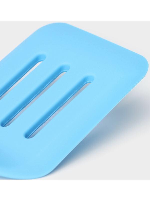 Лопатка с прорезями Доляна «Люкс», 29,5×8×3 см, цвет голубой