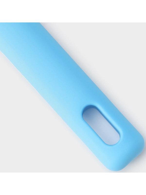 Лопатка с прорезями Доляна «Люкс», 29,5×8×3 см, цвет голубой