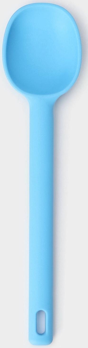 Ложка Доляна «Люкс», 28×6,5×2 см, цвет голубой