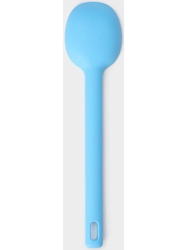 Ложка Доляна «Люкс», 28×6,5×2 см, цвет голубой