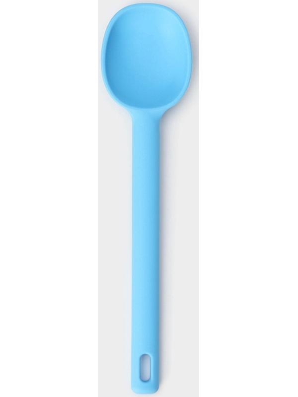 Ложка Доляна «Люкс», 28×6,5×2 см, цвет голубой
