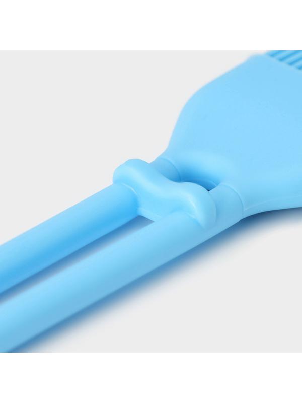 Кисть Доляна «Дуэт», 27,5×5×1,5 см, цвет голубой