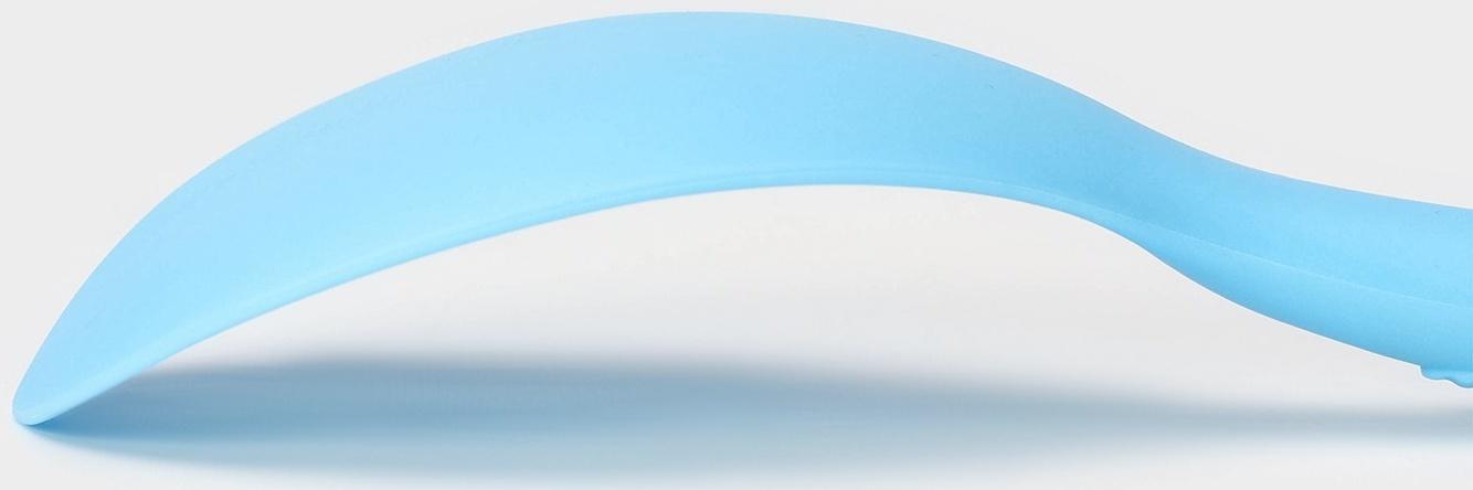 Ложка Доляна «Дуэт», 24×7,5×4 см, цвет голубой