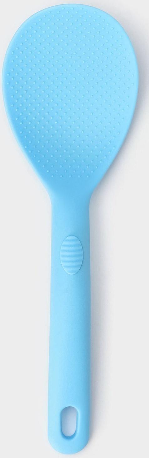 Ложка Доляна «Дуэт», 24×7,5×4 см, цвет голубой