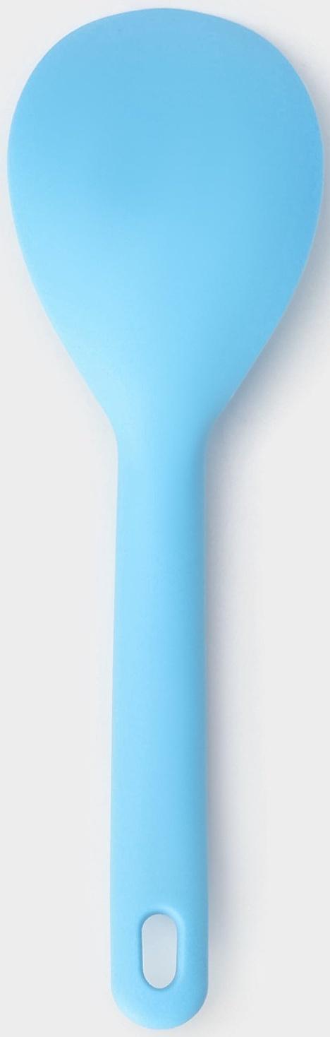 Ложка Доляна «Дуэт», 24×7,5×4 см, цвет голубой
