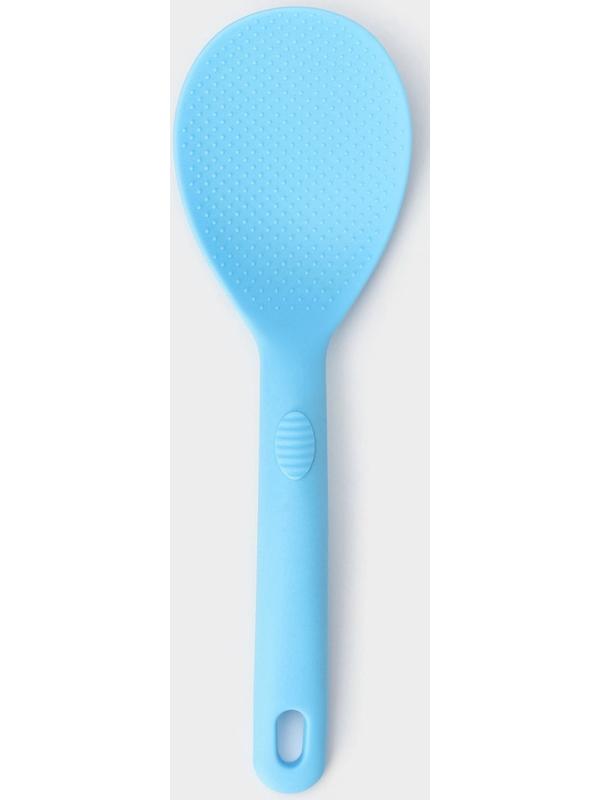 Ложка Доляна «Дуэт», 24×7,5×4 см, цвет голубой