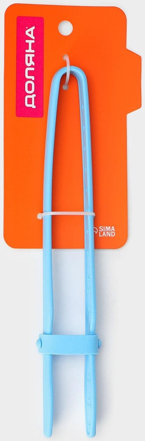 Щипцы Доляна «Дуэт», 24,5×4,5×2 см, цвет голубой