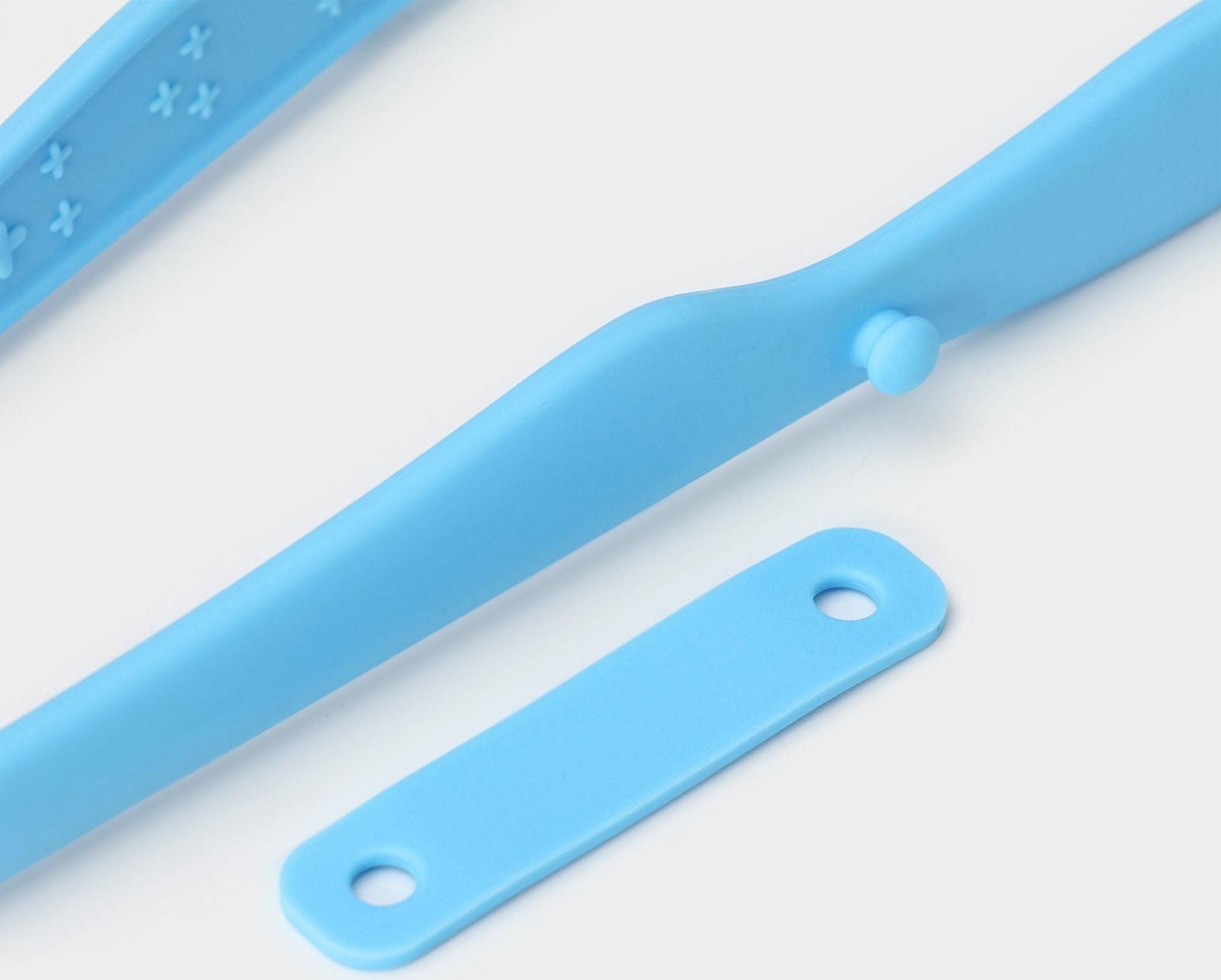 Щипцы Доляна «Дуэт», 24,5×4,5×2 см, цвет голубой