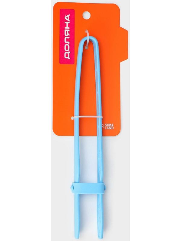 Щипцы Доляна «Дуэт», 24,5×4,5×2 см, цвет голубой