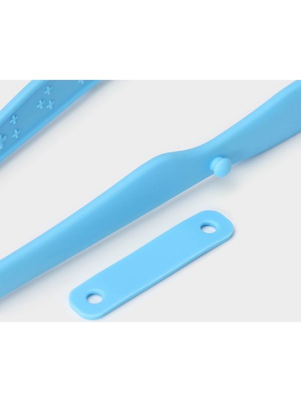 Щипцы Доляна «Дуэт», 24,5×4,5×2 см, цвет голубой