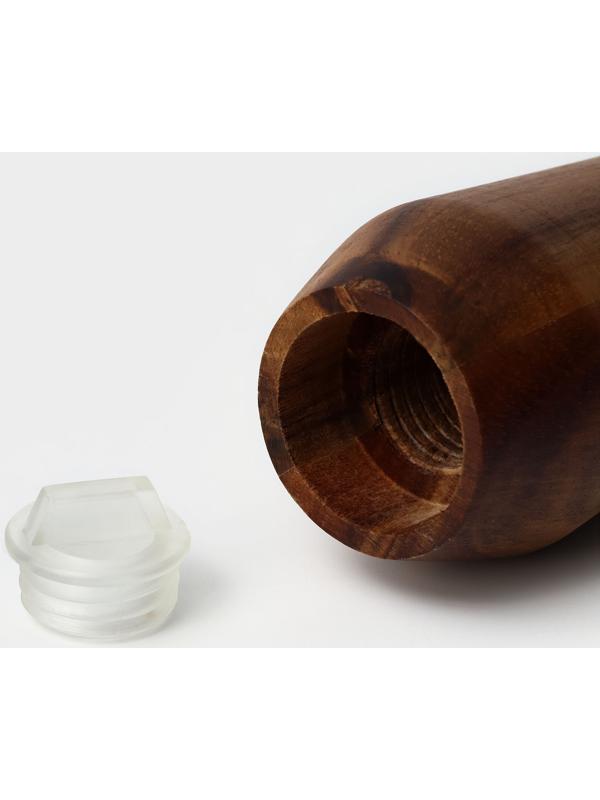 Банка для специй «Солонка», 10×5,6 см, акация