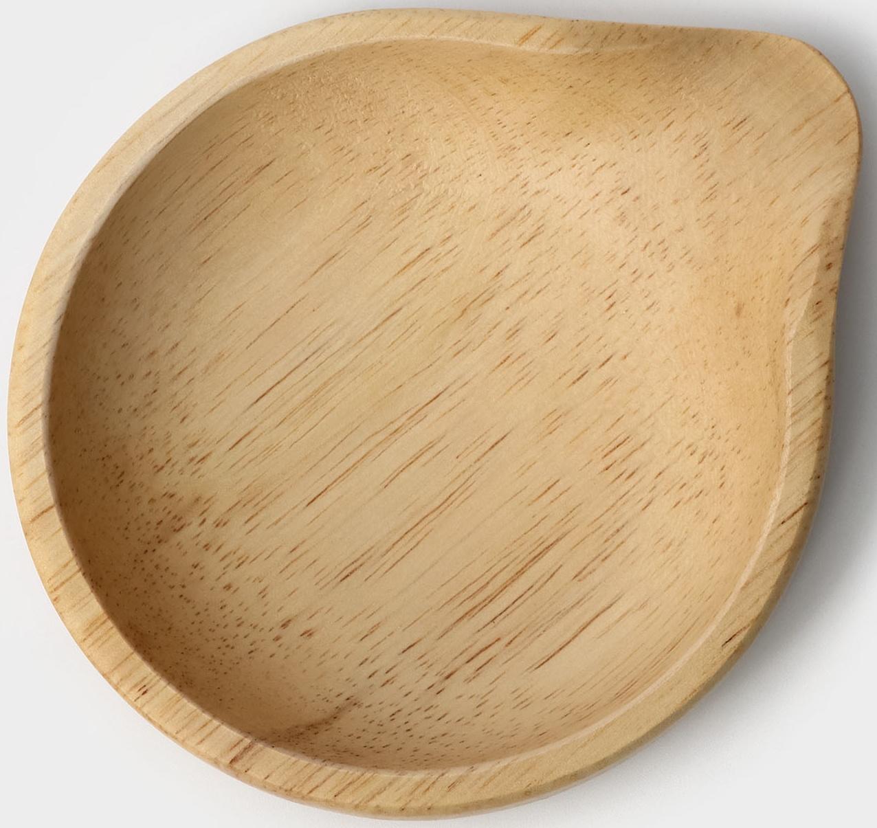 Подставка под ложку, 11,5×13,5×2,5 см, гевея