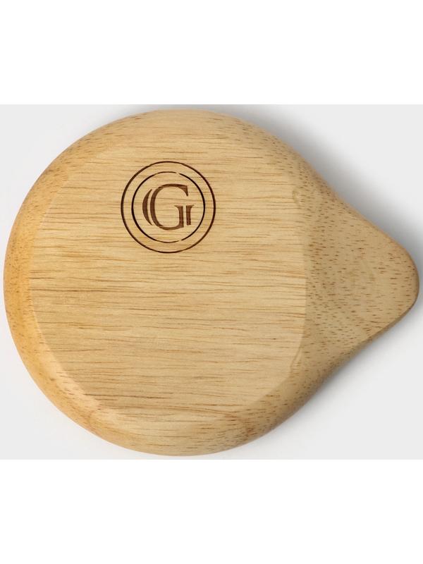 Подставка под ложку, 11,5×13,5×2,5 см, гевея