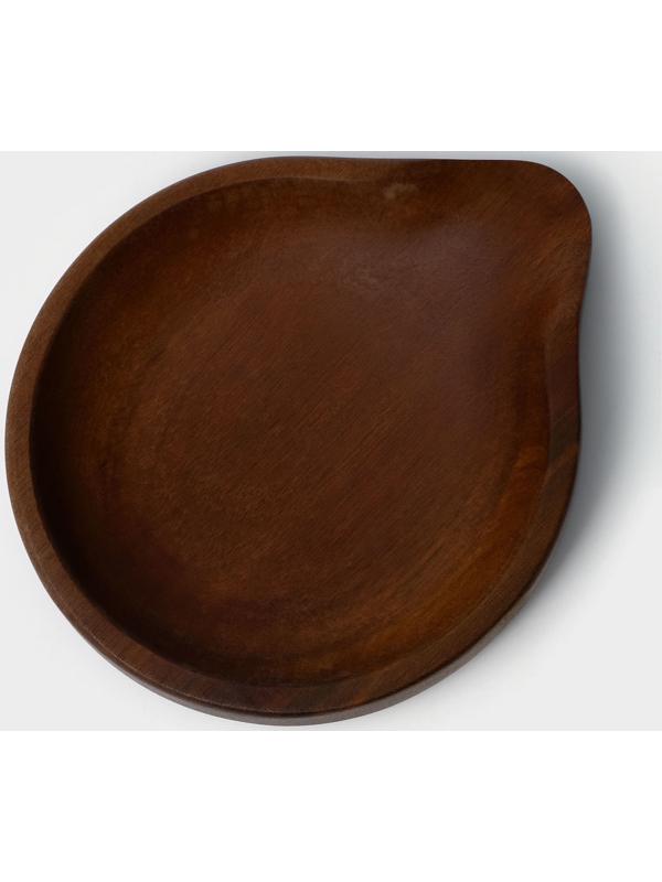 Подставка под ложку, 11,5×13,5×2,5 см, акация