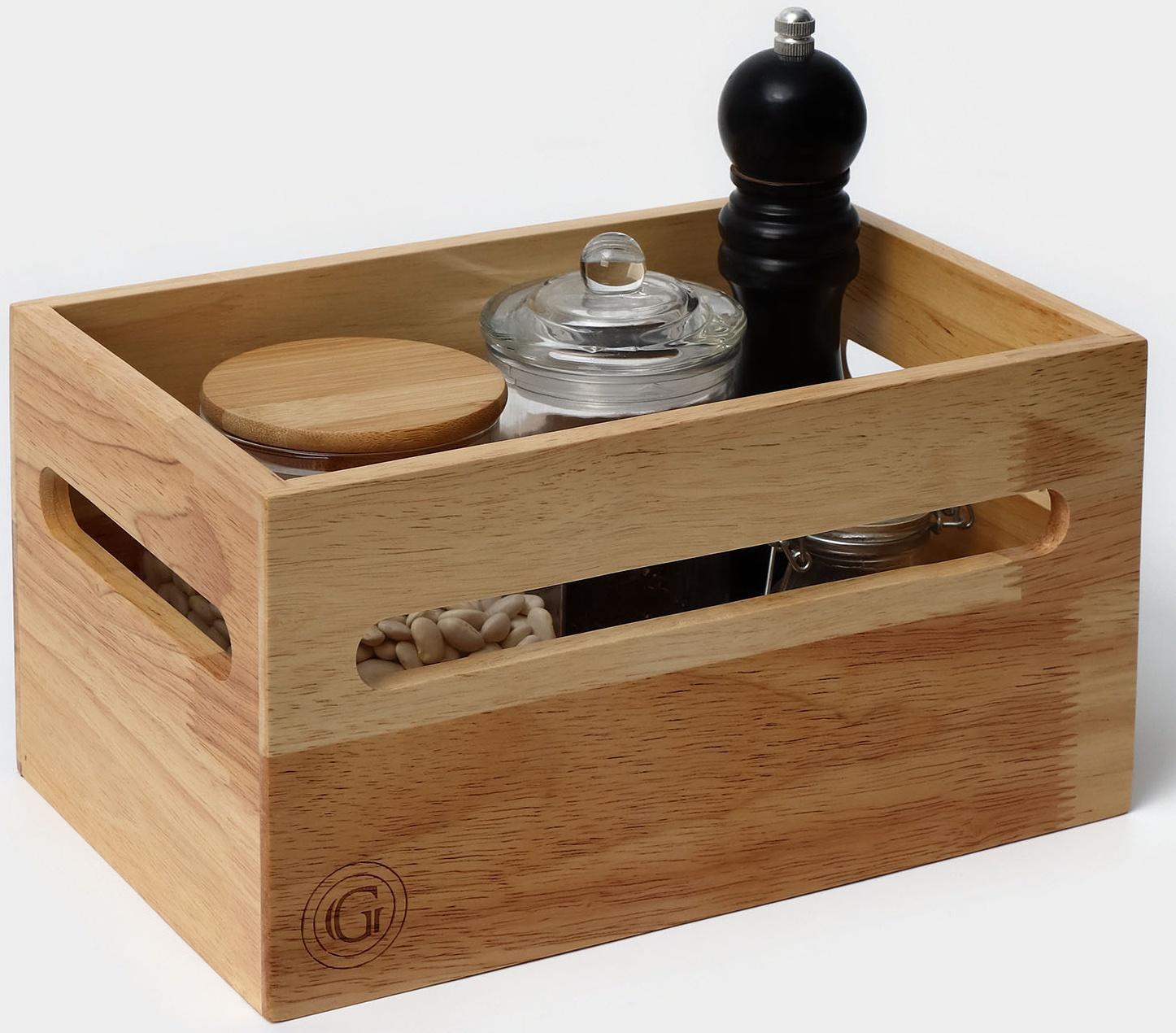 Органайзер кухонный, подставка под специи 17,8×27,3×14,6 см, гевея