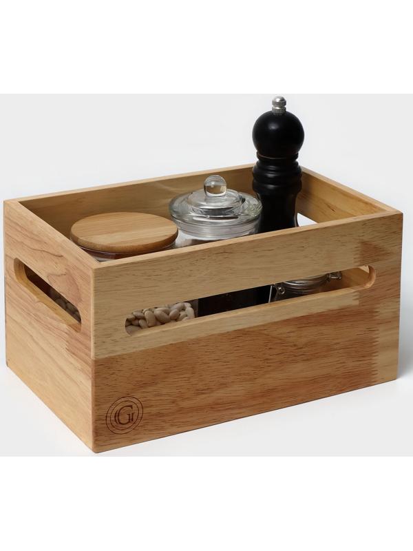 Органайзер кухонный, подставка под специи 17,8×27,3×14,6 см, гевея