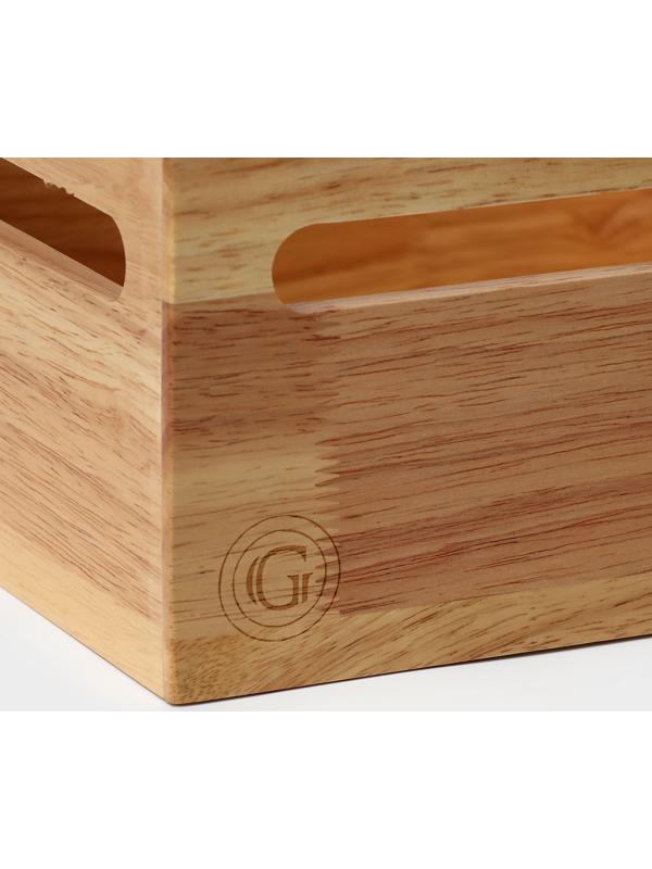 Органайзер кухонный, подставка для специй, 24,5×27,3×14,6 см, гевея