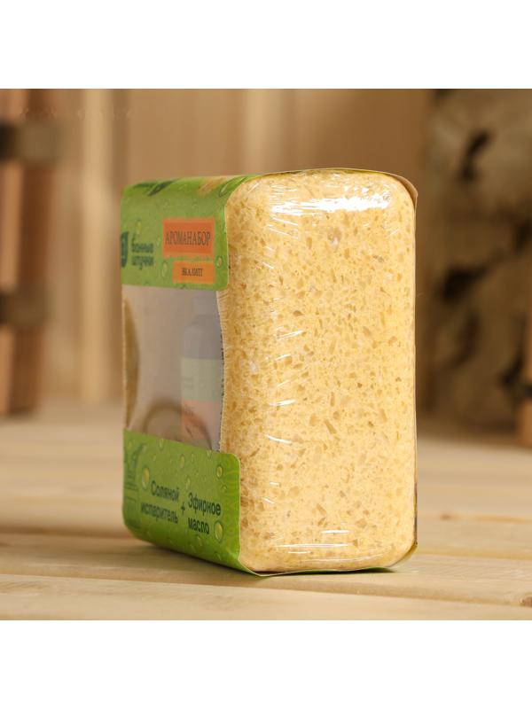 Набор Соляной брикет и эфирное масло 15мл Эвкалипт