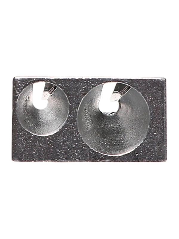 Точилка металлическая, двойная, штрихкод на штуке