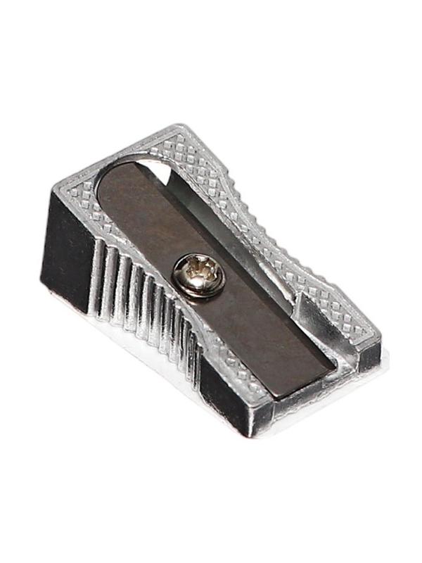 Точилка металлическая, малая, конус, штрихкод на штуке