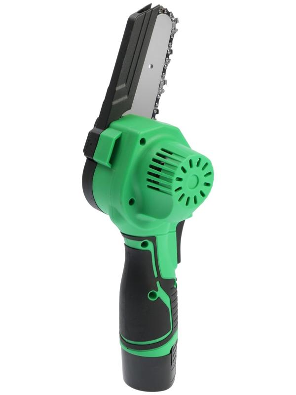 Пила цепная аккумуляторная Zitrek GreenSaw 12 082-1859, 12 В, 1.5 Ач, Li-ion АКБх2 шт, ЗУ