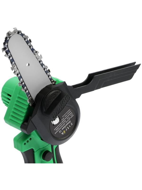 Пила цепная аккумуляторная Zitrek GreenSaw 12 082-1859, 12 В, 1.5 Ач, Li-ion АКБх2 шт, ЗУ