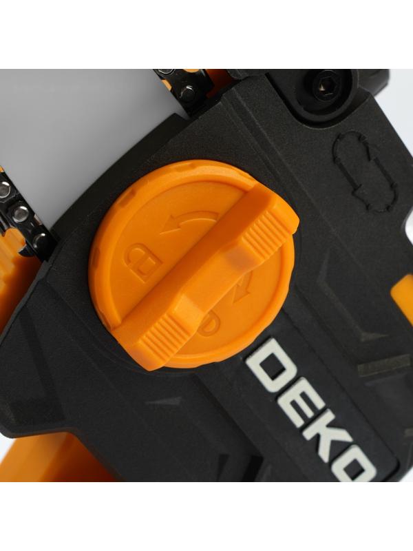 Пила цепная аккумуляторная DEKO DKCHS 20-4 063-4480, 20 В, 2 Ач, Li-ion АКБх1 шт, ЗУ