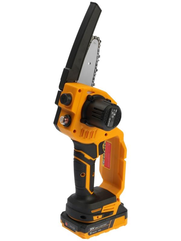 Пила цепная аккумуляторная DEKO DKCHS 20-4 063-4480, 20 В, 2 Ач, Li-ion АКБх1 шт, ЗУ