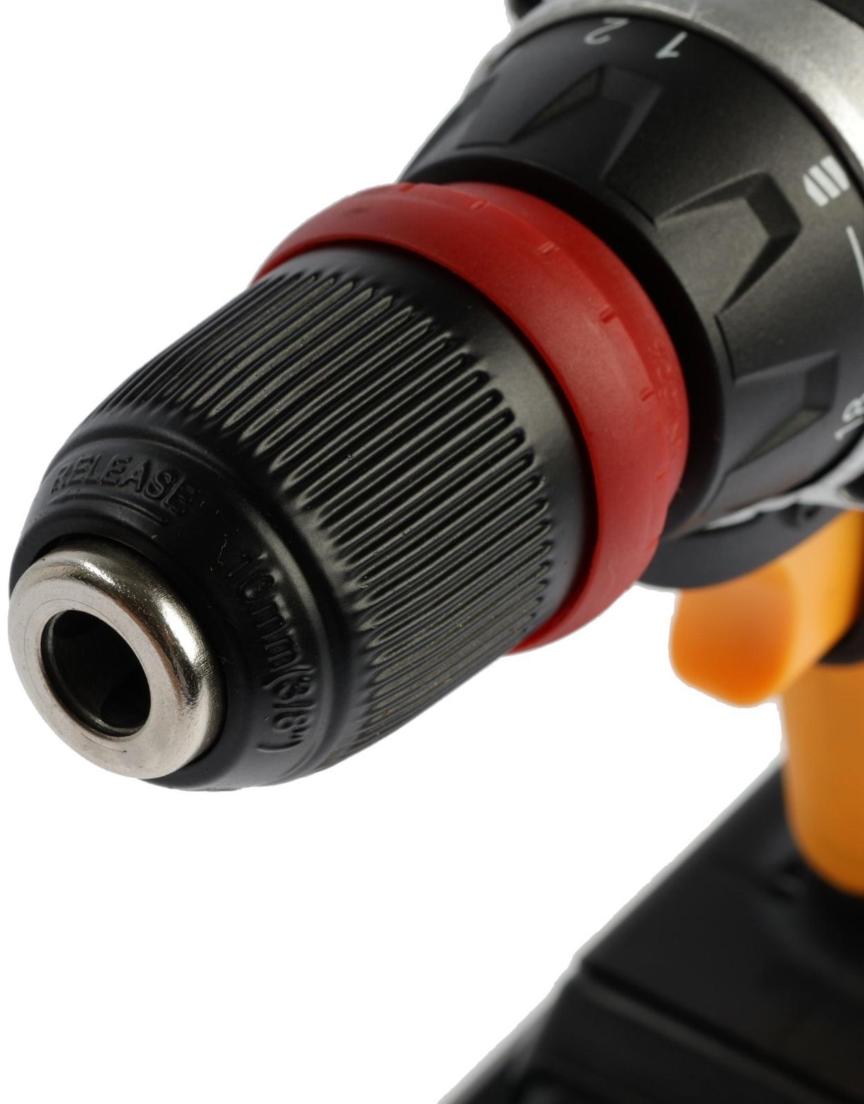 Дрель-шуруповерт DEKO DKCD20FU-Li, со съемным патроном, 20 В, 1.5 Ач, 42 Нм, 2 скорости