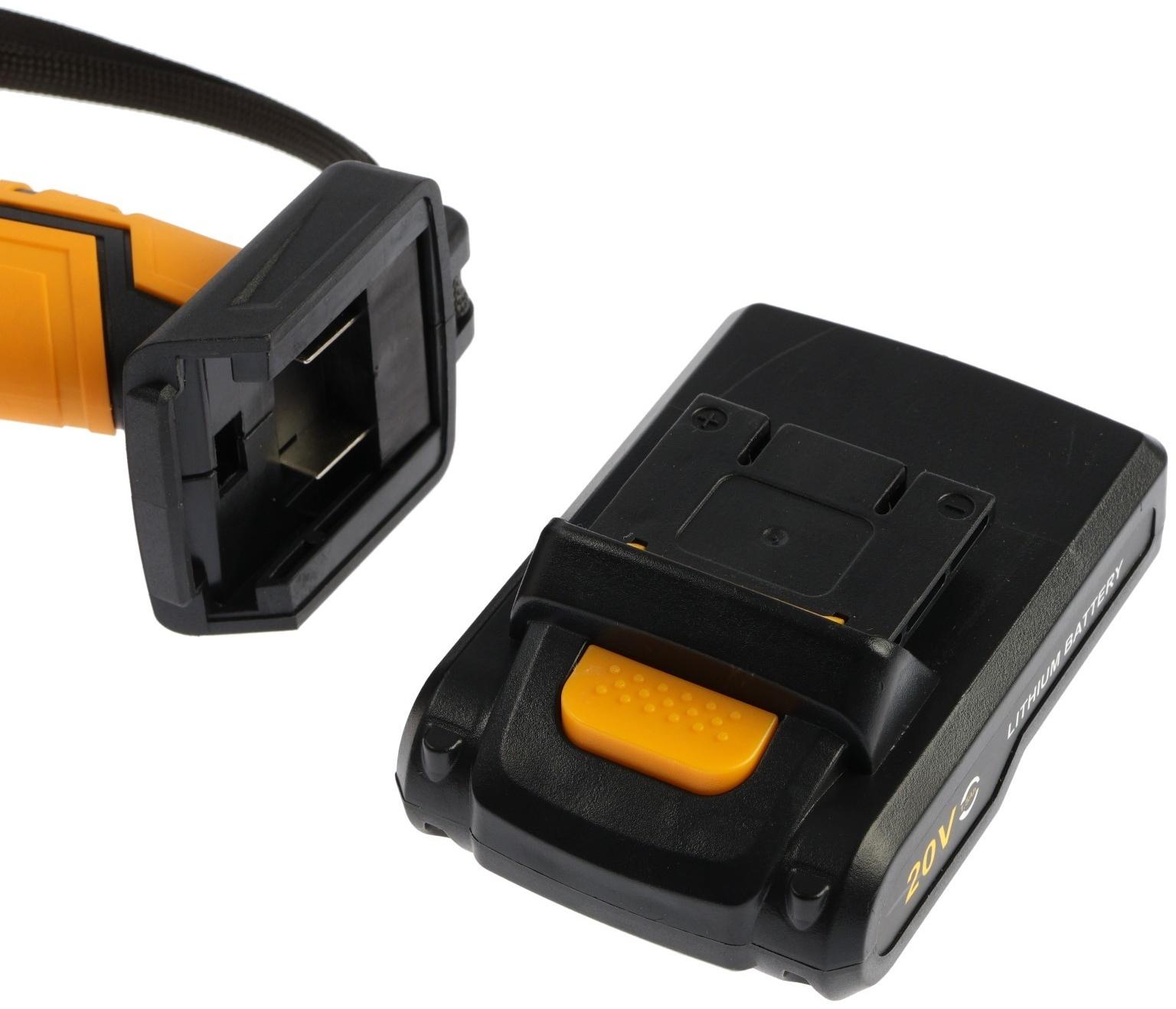 Дрель-шуруповерт DEKO DKCD20FU-Li, со съемным патроном, 20 В, 1.5 Ач, 42 Нм, 2 скорости