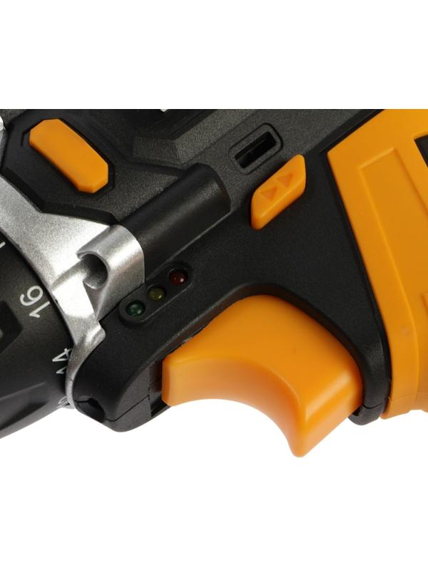 Дрель-шуруповерт DEKO DKCD20FU-Li, со съемным патроном, 20 В, 1.5 Ач, 42 Нм, 2 скорости