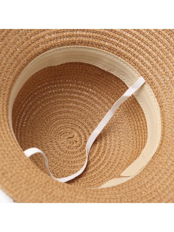 Шляпа для девочки MINAKU с бантом, цвет коричневый, р-р 52