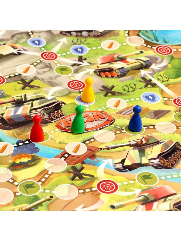 Настольная игра «Танки, в бой!», с карточками