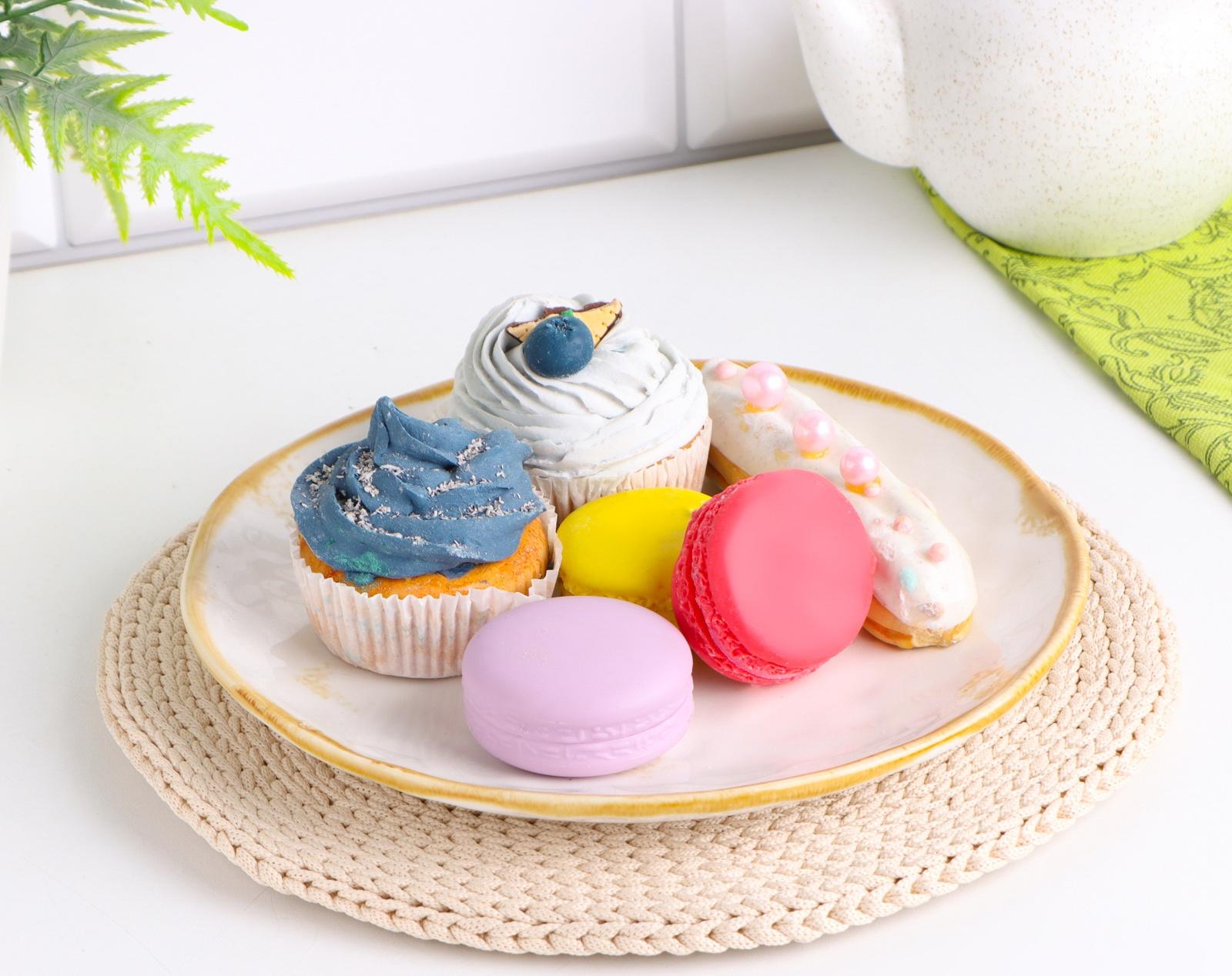 Салфетка, D = 25 см, полиэфирное волокно, бежевый