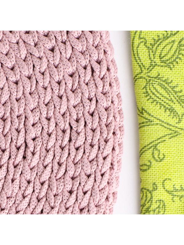 Салфетка, D = 25 см, полиэфирное волокно, сиреневый