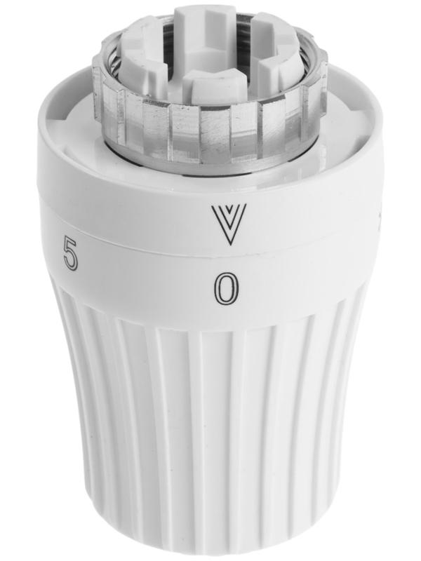 Термостатическая головка Ogint 022-5069, жидкостная, М30х1.5 мм, PN 10, 6-28°С, белая