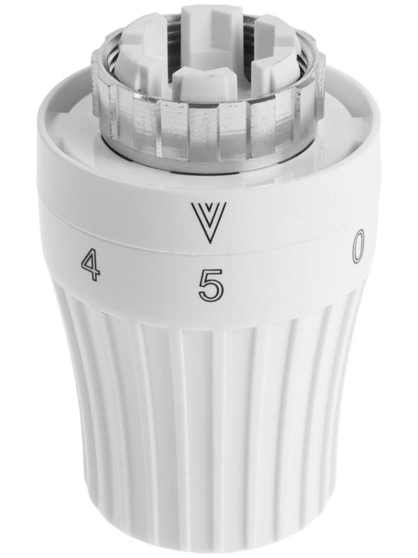 Термостатическая головка Ogint 022-5069, жидкостная, М30х1.5 мм, PN 10, 6-28°С, белая