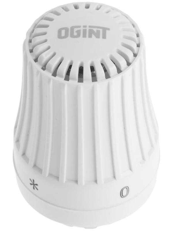 Термостатическая головка Ogint 022-5069, жидкостная, М30х1.5 мм, PN 10, 6-28°С, белая