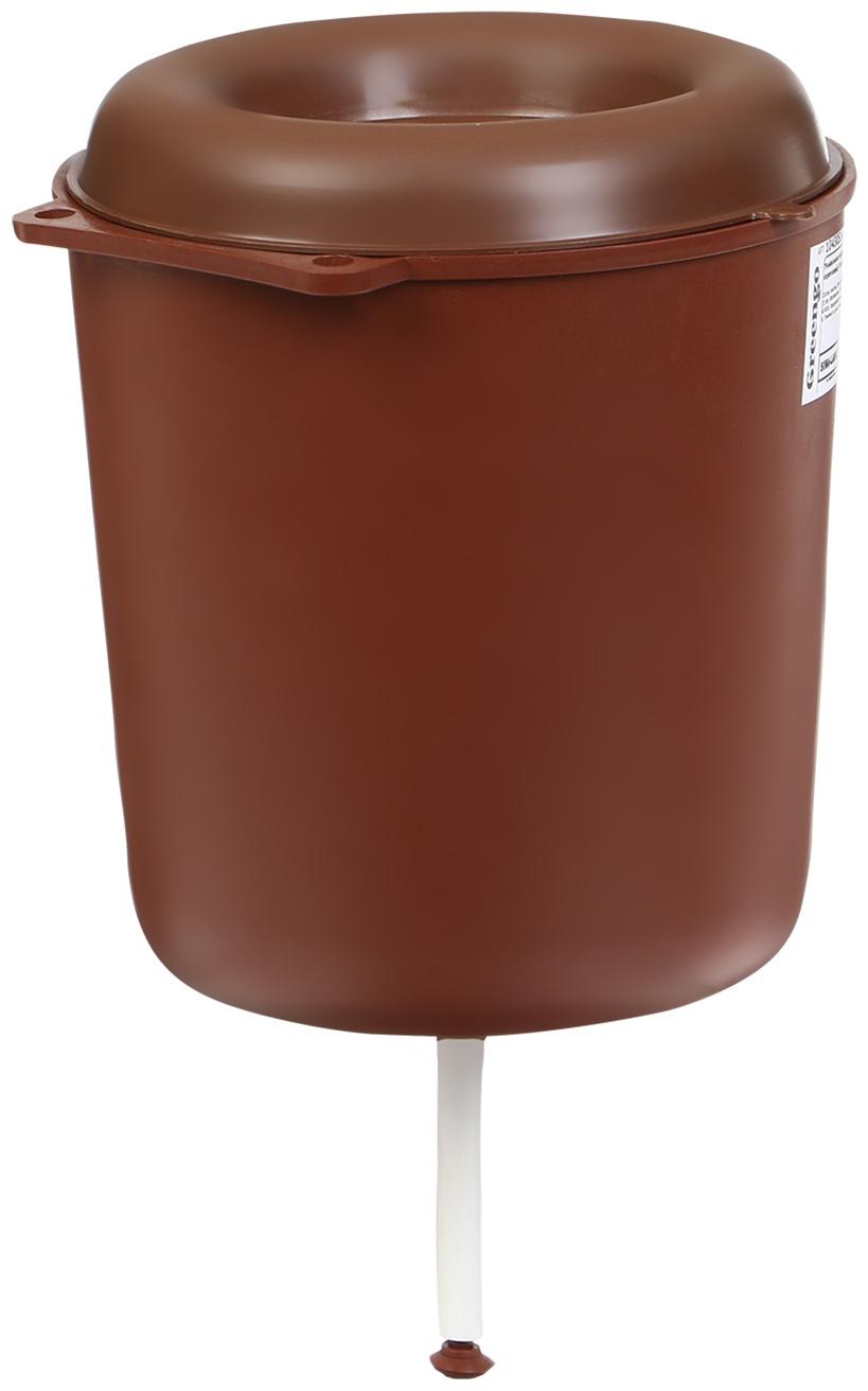 Умывальник садовый, 3 л, пластик, коричневый, Greengo