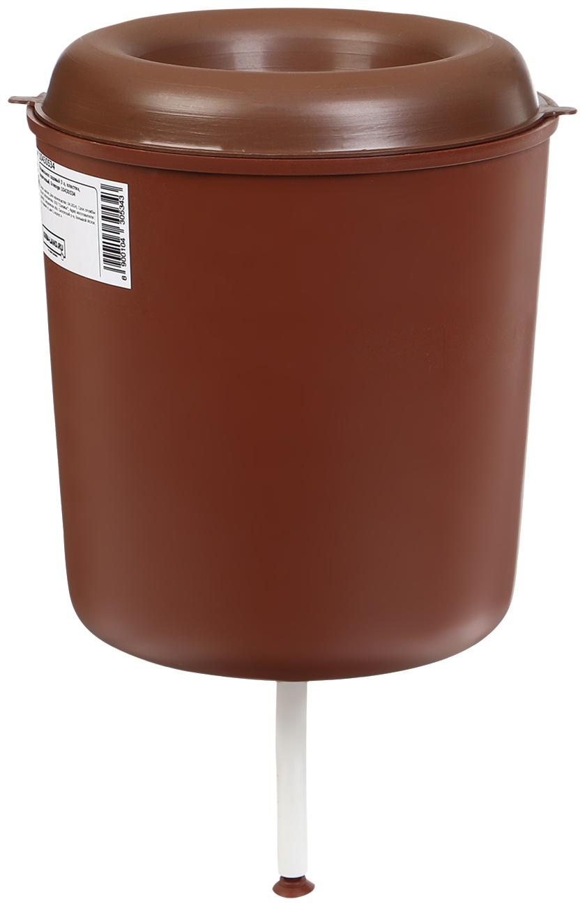 Умывальник садовый, 3 л, пластик, коричневый, Greengo