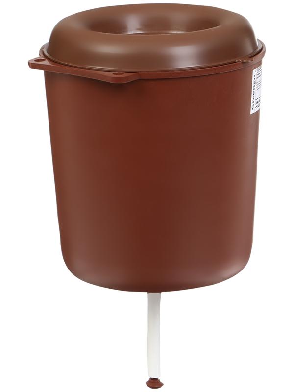 Умывальник садовый, 3 л, пластик, коричневый, Greengo