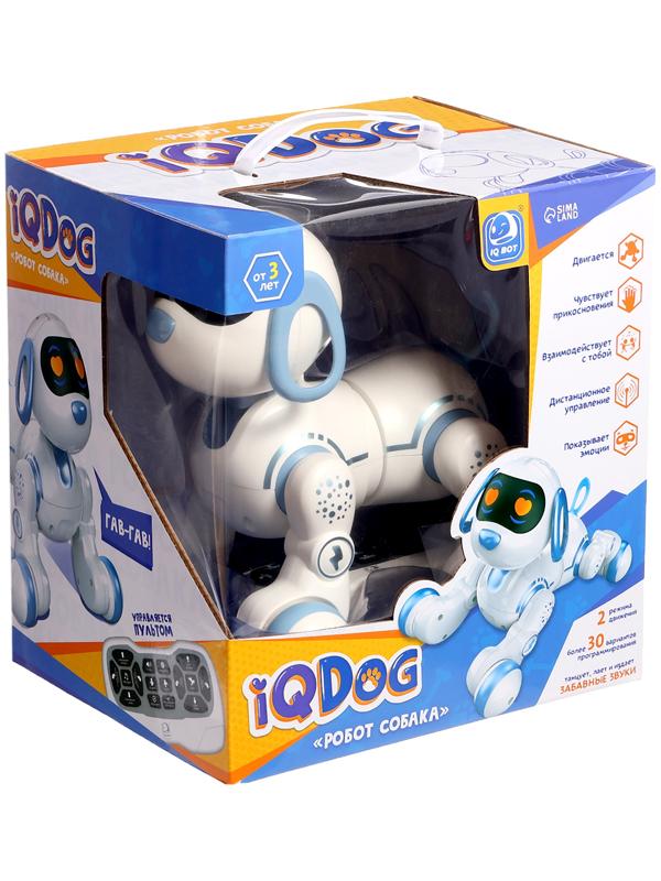 Робот-собака IQDog, световые и звуковые эффекты, работает от аккумулятора