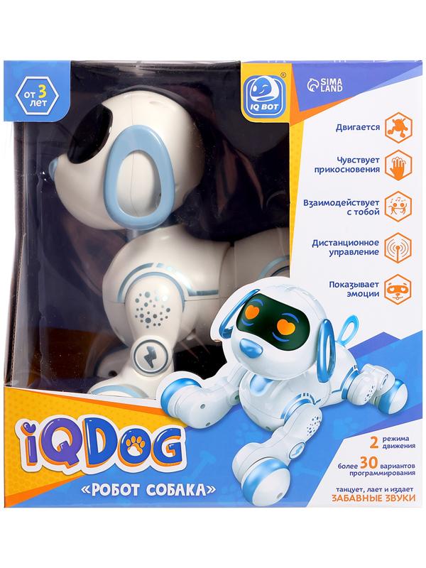 Робот-собака IQDog, световые и звуковые эффекты, работает от аккумулятора